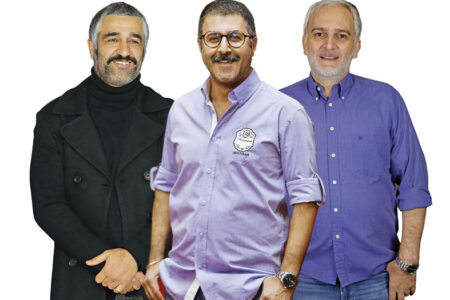 جمشیدی، بنفشه‌خواه و حاجی‌عبداللهی جلوی دوربین کارگردان «فسیل»